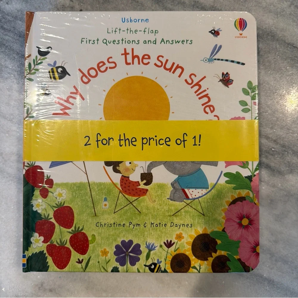 Usborne Lift-The-Flap Book 2 Pack “Why Does The Sun Shine” & “What Makes Rain”